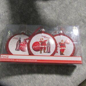 2009 Coca Cola Ornaments NIB